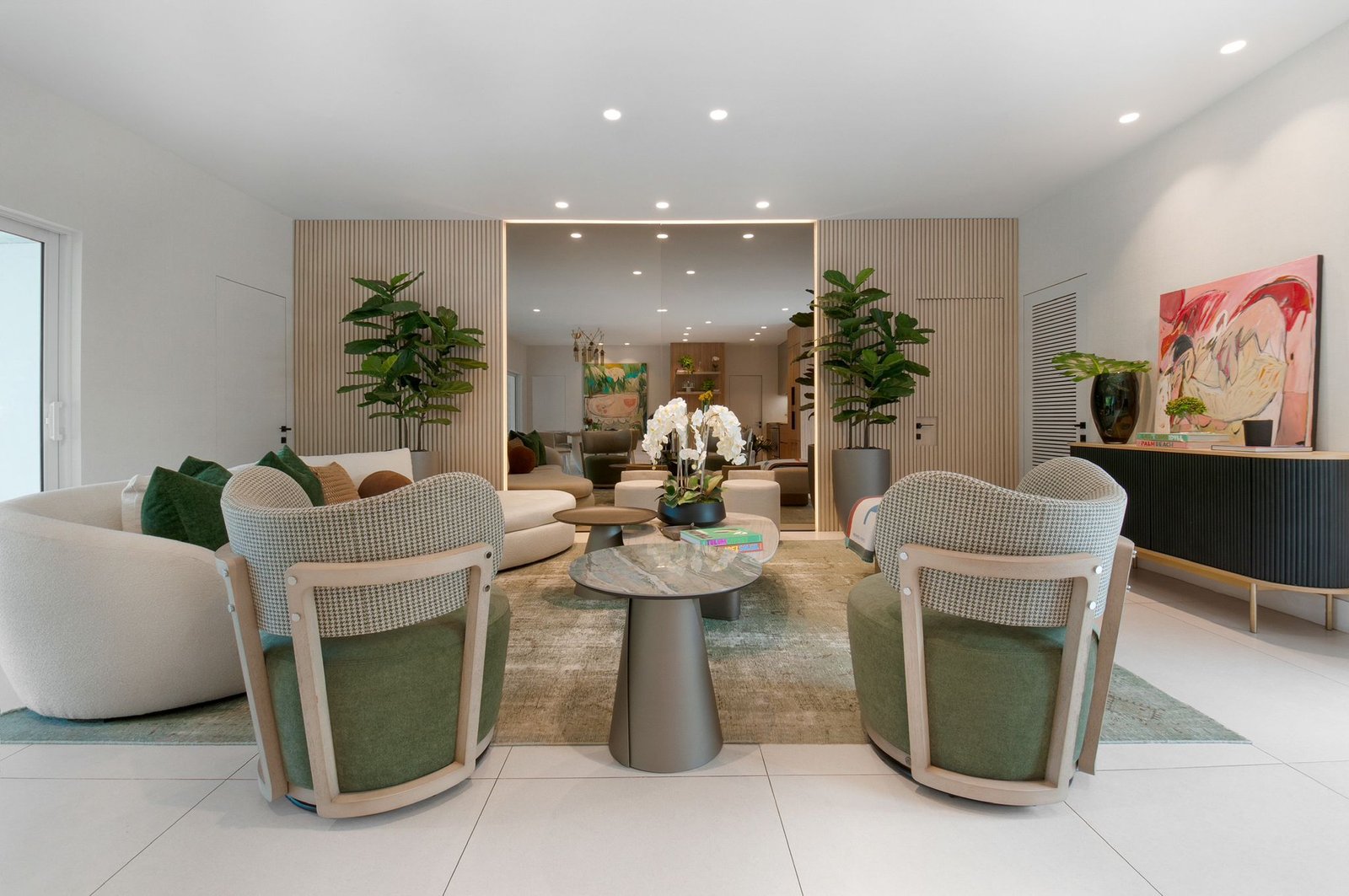 Green House Colorful Composition